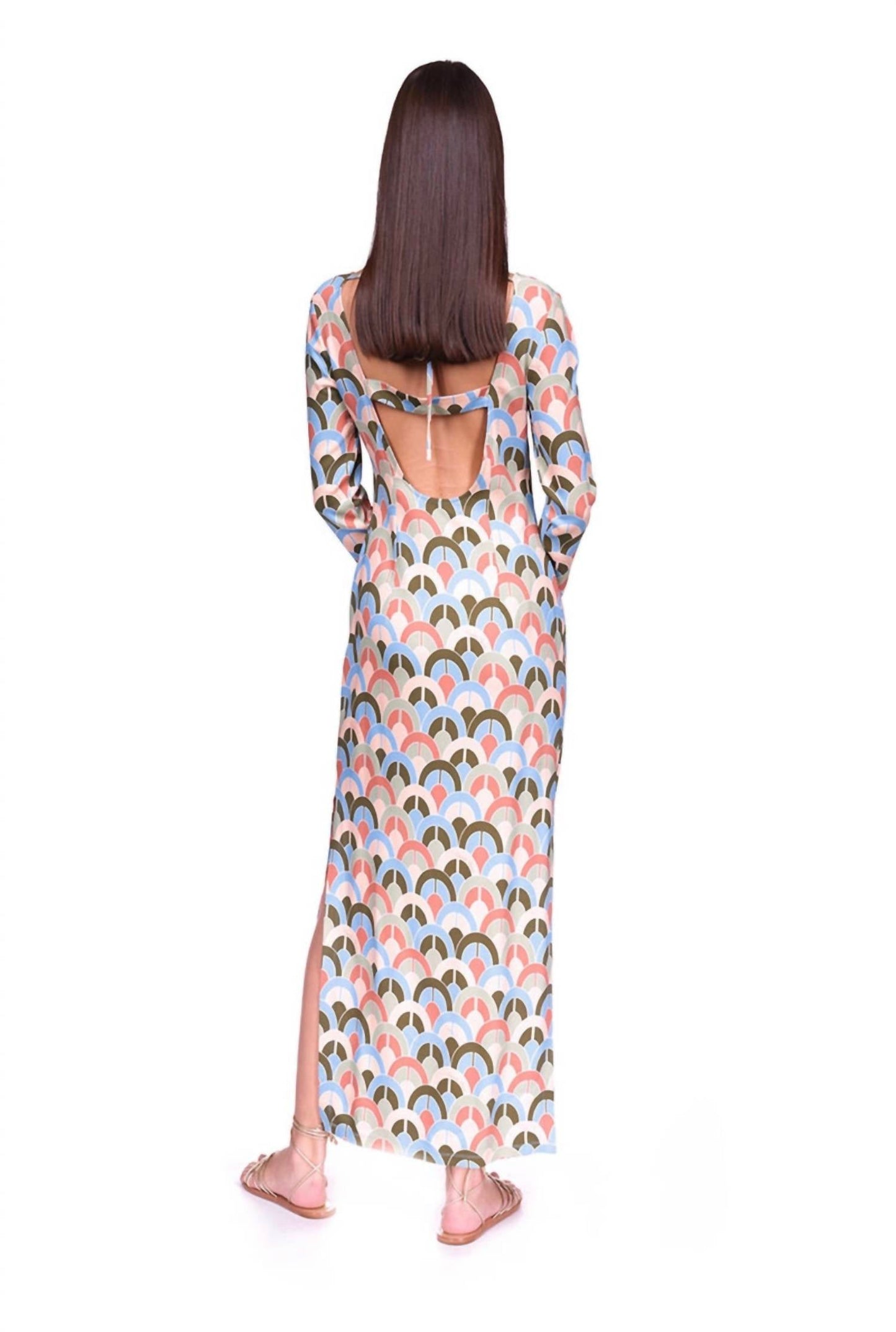 Cara Cara - Aria geo print crepe midi dress