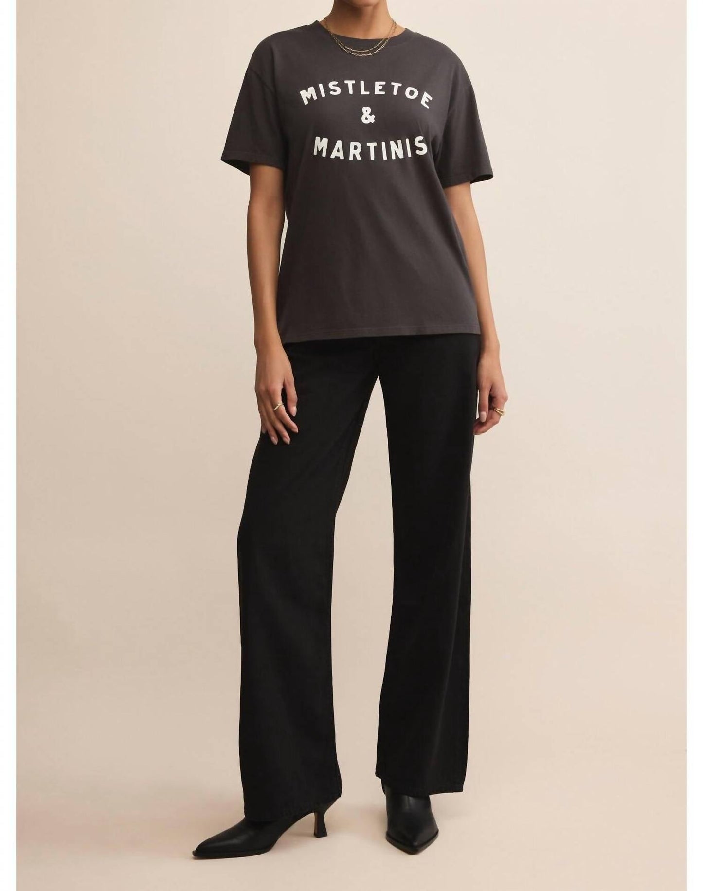 Z Supply - Mistletoe & Martinis Boyfriend Tee