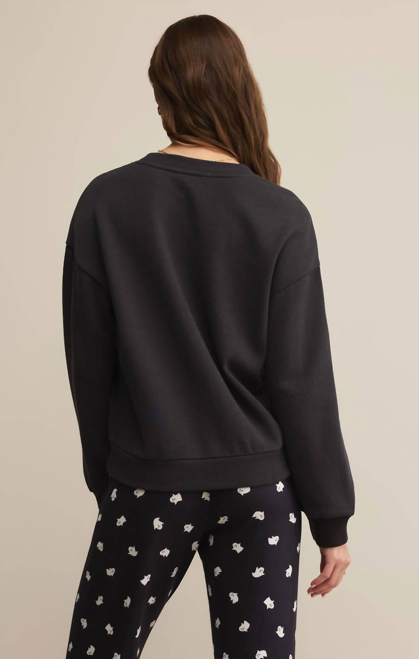 Z Supply - Classic Hey Boo Crew Sweatshirt