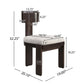 Upholstered Dining Fabric Side Chairs (Set of 2)