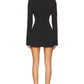 Aexae - Wool Contoured Turtleneck Long Sleeve Mini Dress