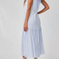 Bella Dahl - Tiered Contrast Halter Maxi Dress