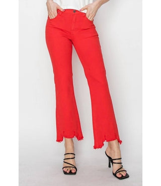 Risen - Calça Jeans de Cintura Média com Bainha em Degrau - Plus