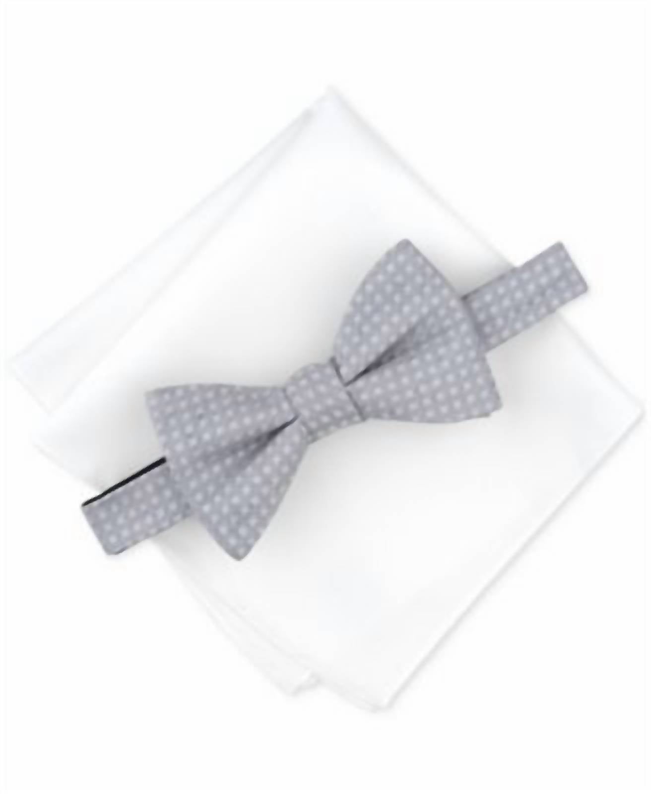 Alfani - Men's Hazel Square-pattern Bow Tie