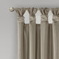 Twist Tab Total Blackout Window Curtain Panel Pewter 50x84