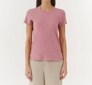 Atm - Camiseta Slub Jersey Schoolboy com gola redonda