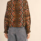&Merci - Ruffle Collar Floral Botanical Blouse