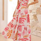 Trendsi - Cutout Printed Sleeveless Midi Cami Dress