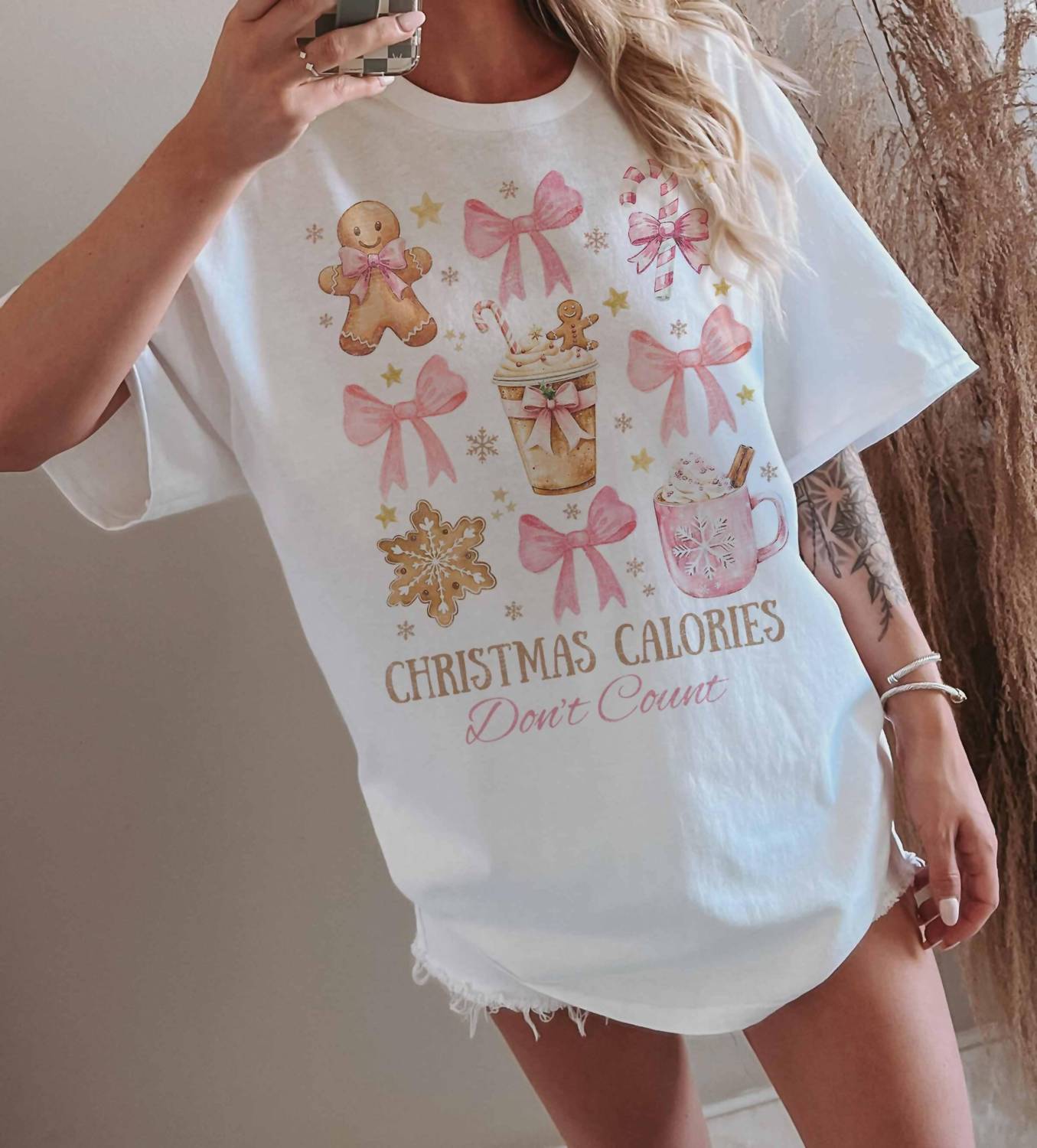Wknder - Christmas Calories Don't Count Graphic Tee