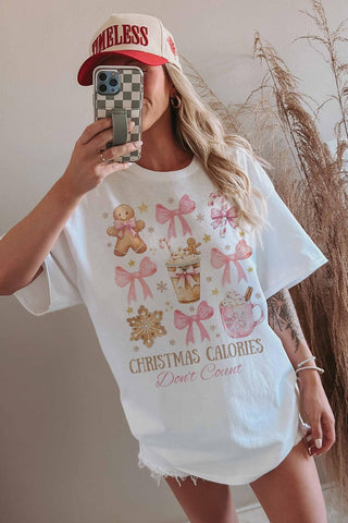 Camiseta estampada Wknder - Calorias de Natal não contam