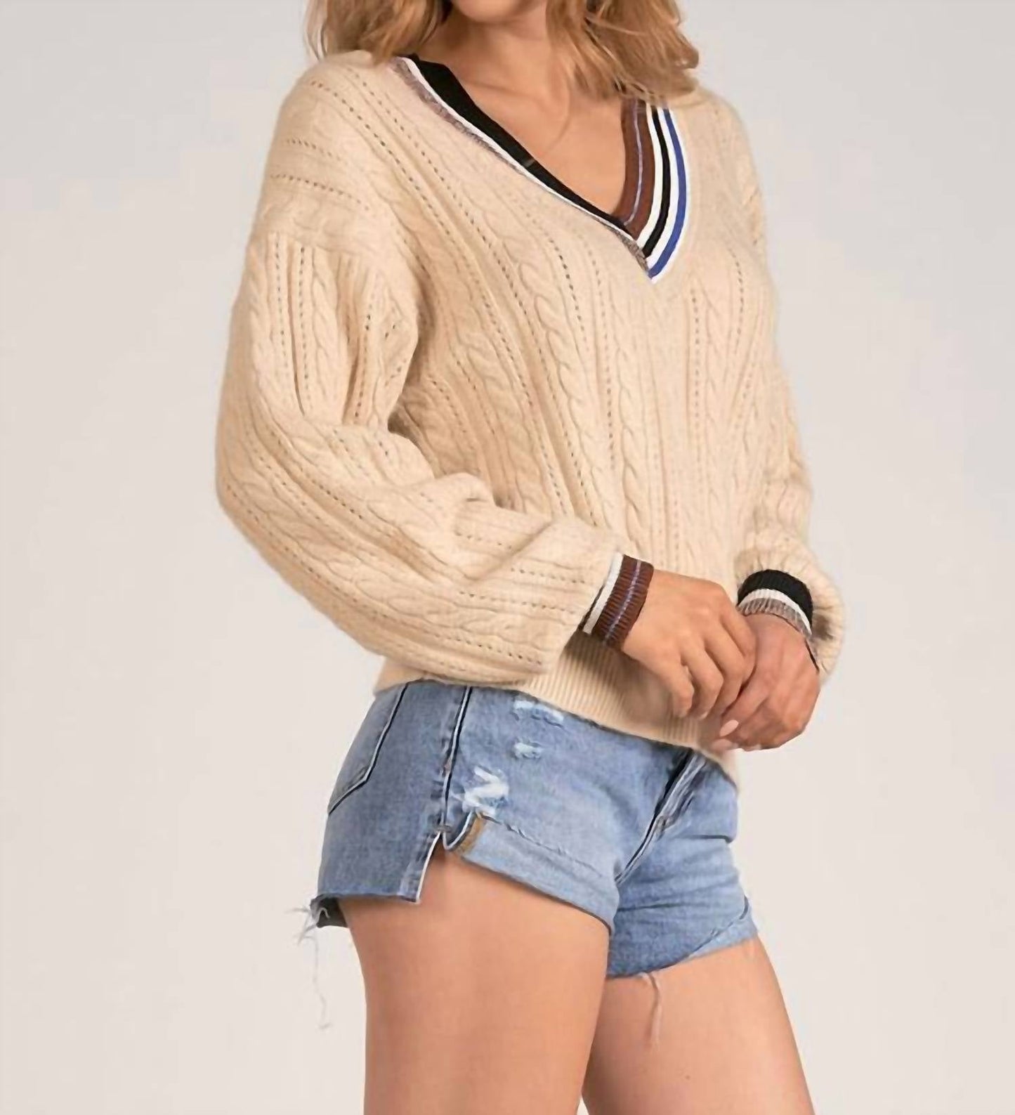 Elan - Varsity Stripe Sweater