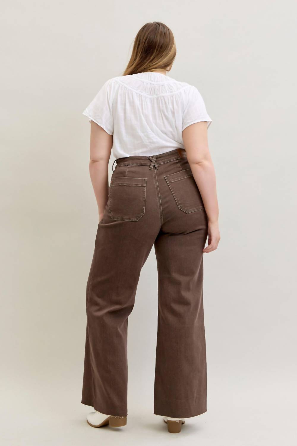 Judy Blue - Retro High Waist Wide Leg Jeans - Plus