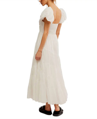 Free People - Vestido de manga curta banhado pelo sol