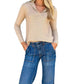 Ann Mashburn - Blaire Johnny-collar Jersey Sweater