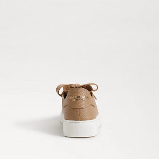 Sam Edelman - Tênis plataforma chunky feminino de couro com cadarço e cano baixo