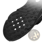 Black Breathable Mesh Sneakers with Gold Accents