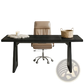 Black Executive Desk 70 Inch Modern Wood Table