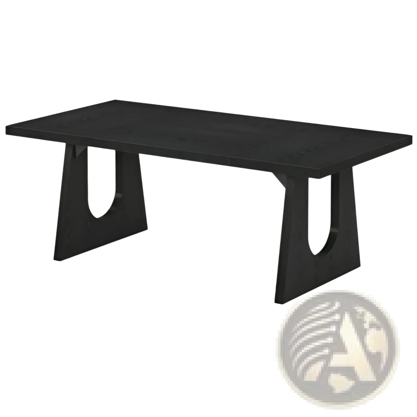Black Executive Desk 70 Inch Modern Wood Table