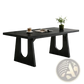 Black Executive Desk 70 Inch Modern Wood Table