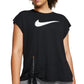 Top de treino Nike feminino plus size Dry Side-Tie preto tamanho 1X