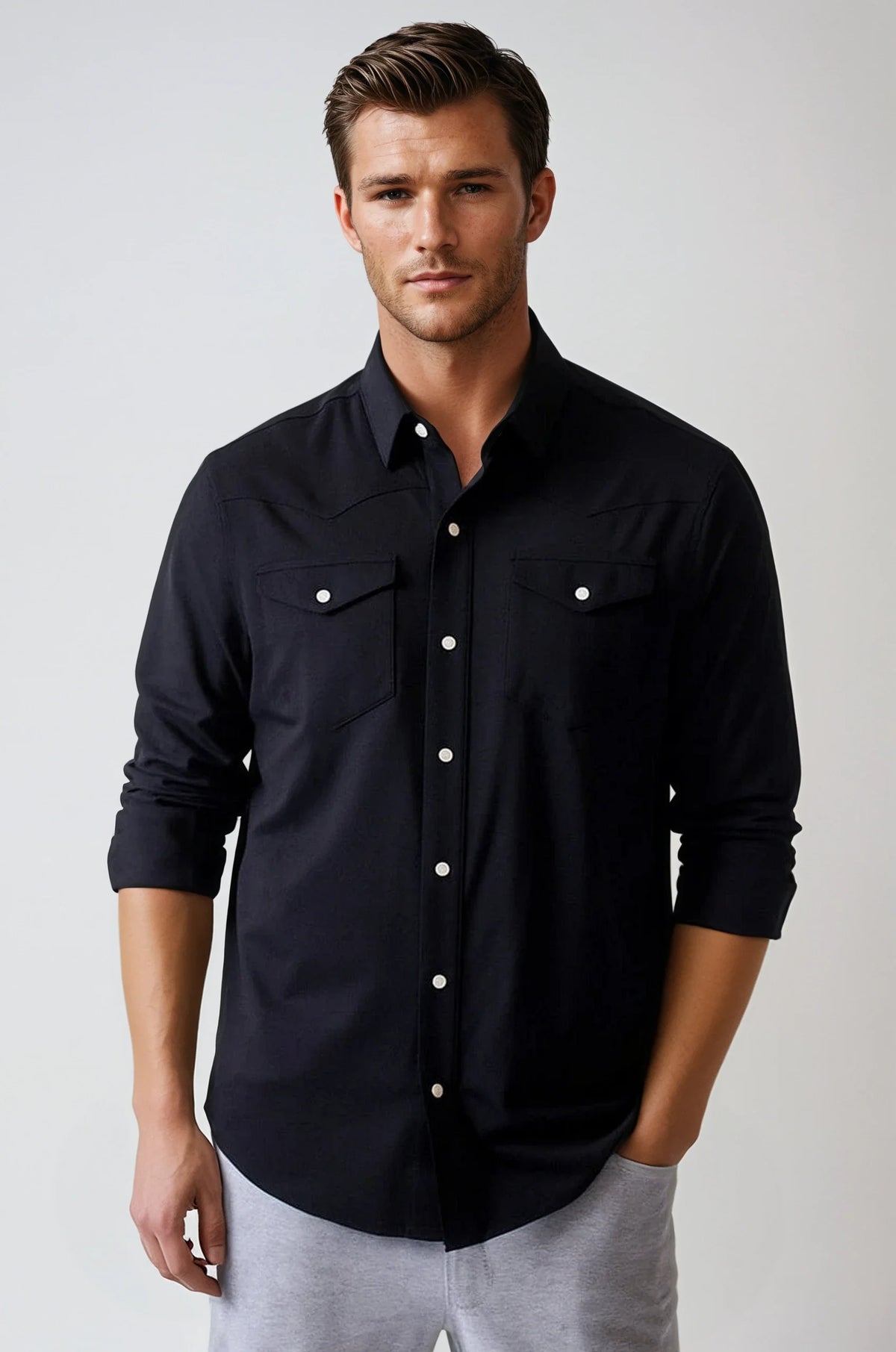 Buki’s Western Tech Shirt - Black
