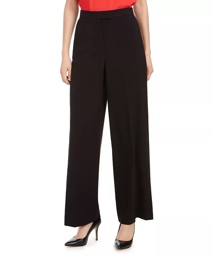 Calça jeans feminina estilo curvilíneo com perna reta, cinza escuro, tamanho 14