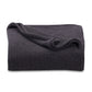 Homvare Bedding Premium Cotton Blanket Queen Charcoal - Soft Breathable Thermal Blanket - Ideal for Layering Any Bed
