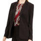Calvin Klein Blazer Smoking Feminino com Acabamento Tubular Preto Tamanho 10