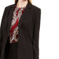 Calvin Klein Blazer Smoking Feminino com Acabamento Tubular Preto Tamanho 10