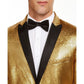 Blazer masculino slim fit com microlantejoulas da INC International Concepts, amarelo, tamanho grande