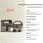 Blue Bamboo Ceramic Teapot Set with Two Cups