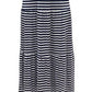 Vestido longo listrado sem mangas feminino Style &amp; Co, azul marinho, tamanho grande