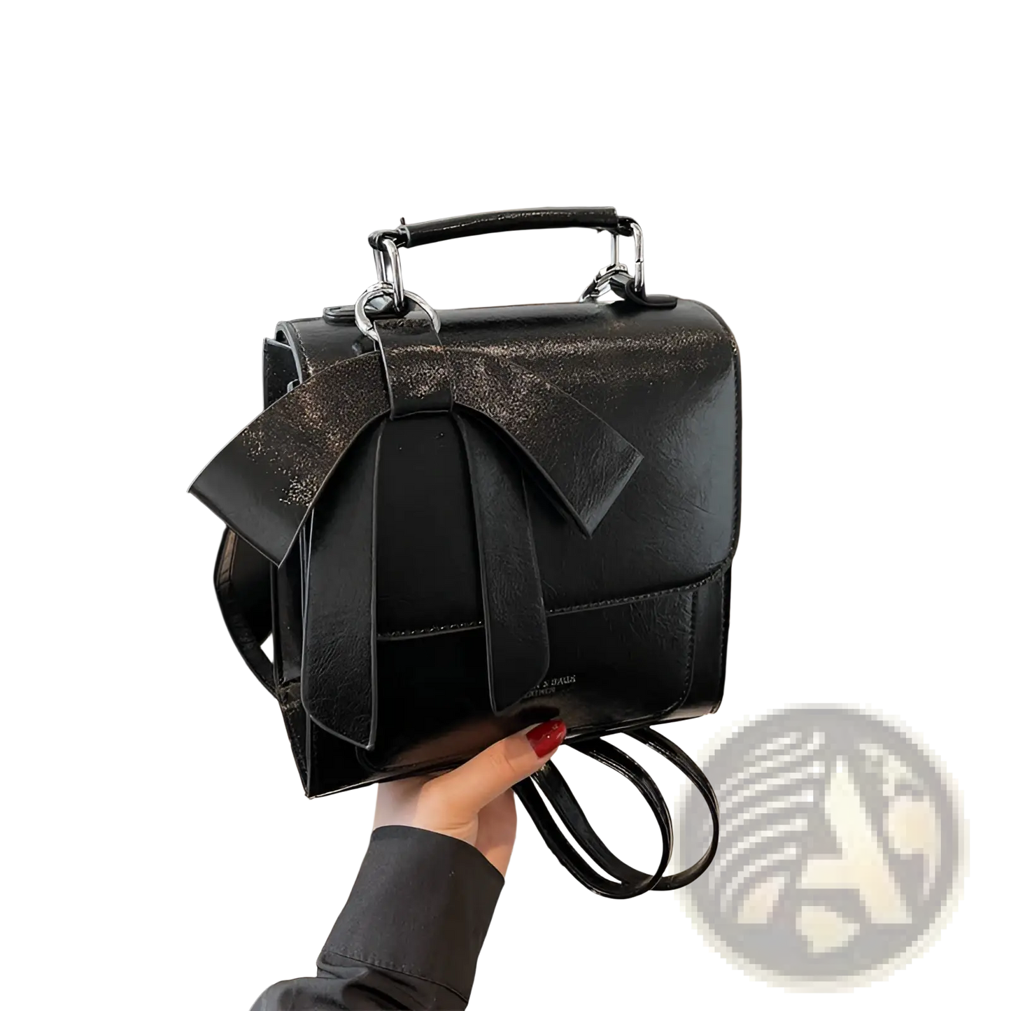 Bow Crossbody Bag Faux Leather Fashion Handbag