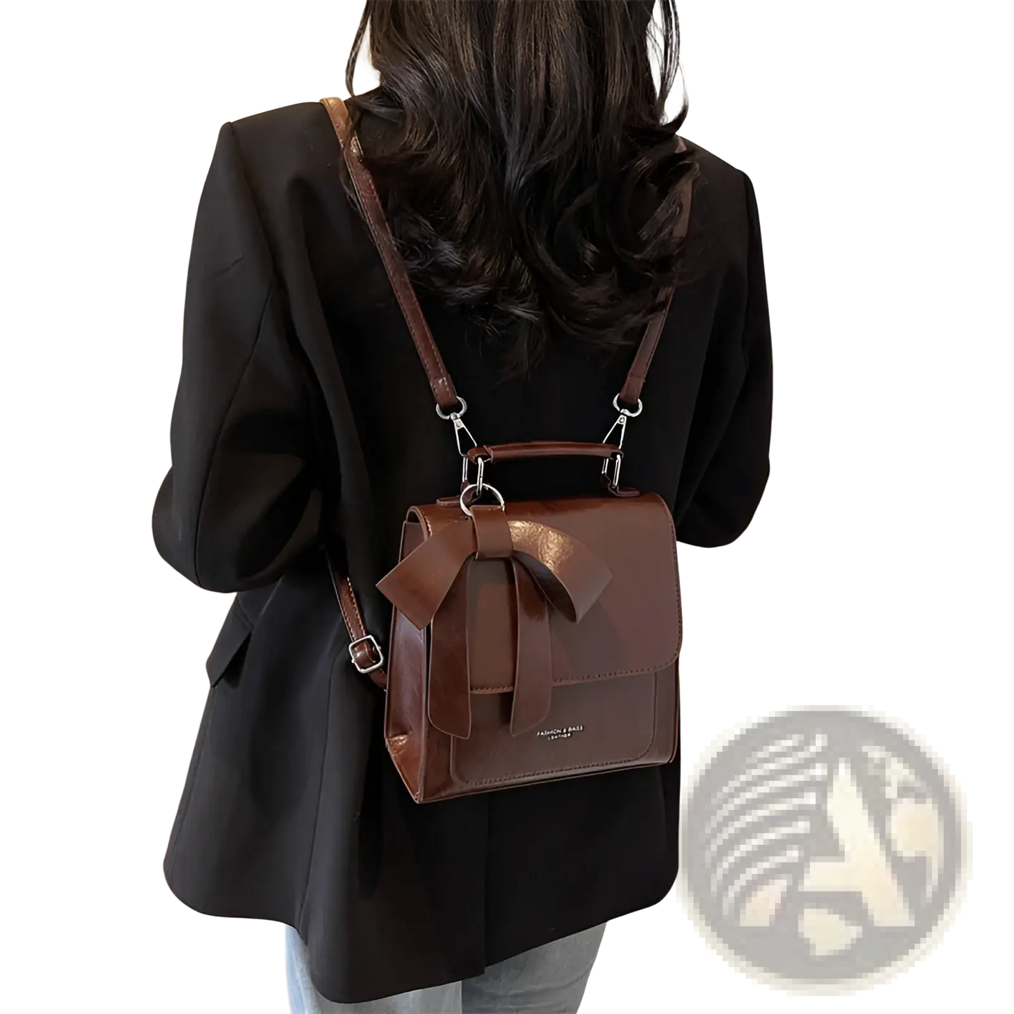 Bow Crossbody Bag Faux Leather Fashion Handbag