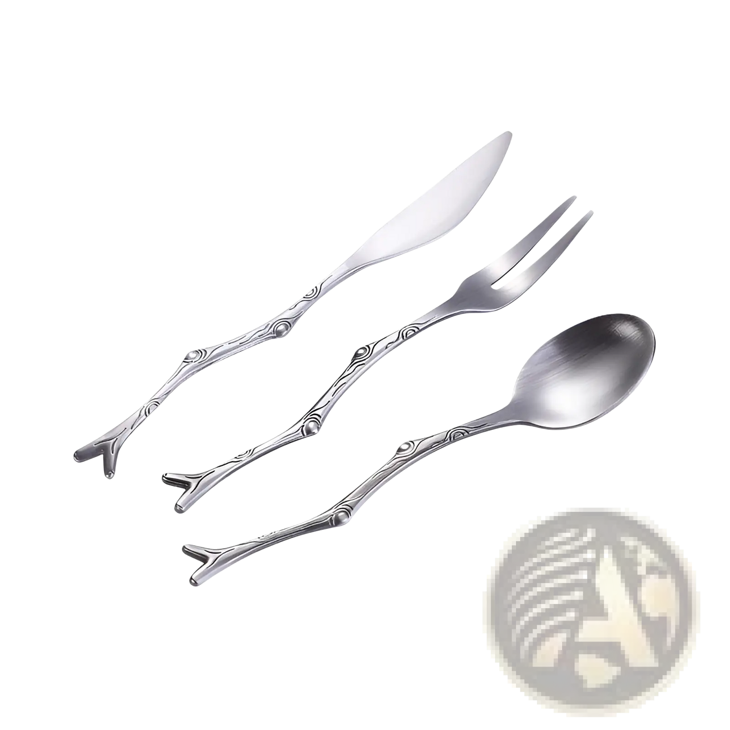 Branch Stainless Steel Dessert Cutlery Set