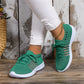 Breathable Mesh Lace-up Running Sneakers