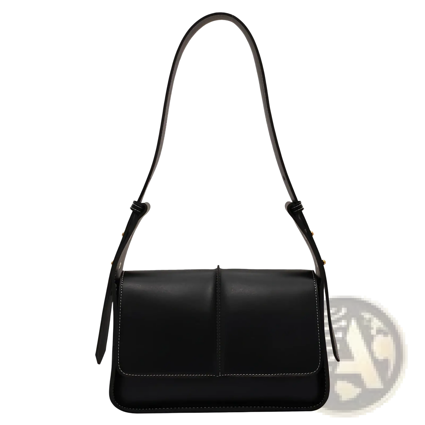 Brown Leather Crossbody Bag Minimalist Shoulder Purse