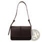 Brown Leather Crossbody Bag Minimalist Shoulder Purse