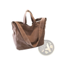 Brown Suede Tote Bag Large Corduroy Shoulder Bag