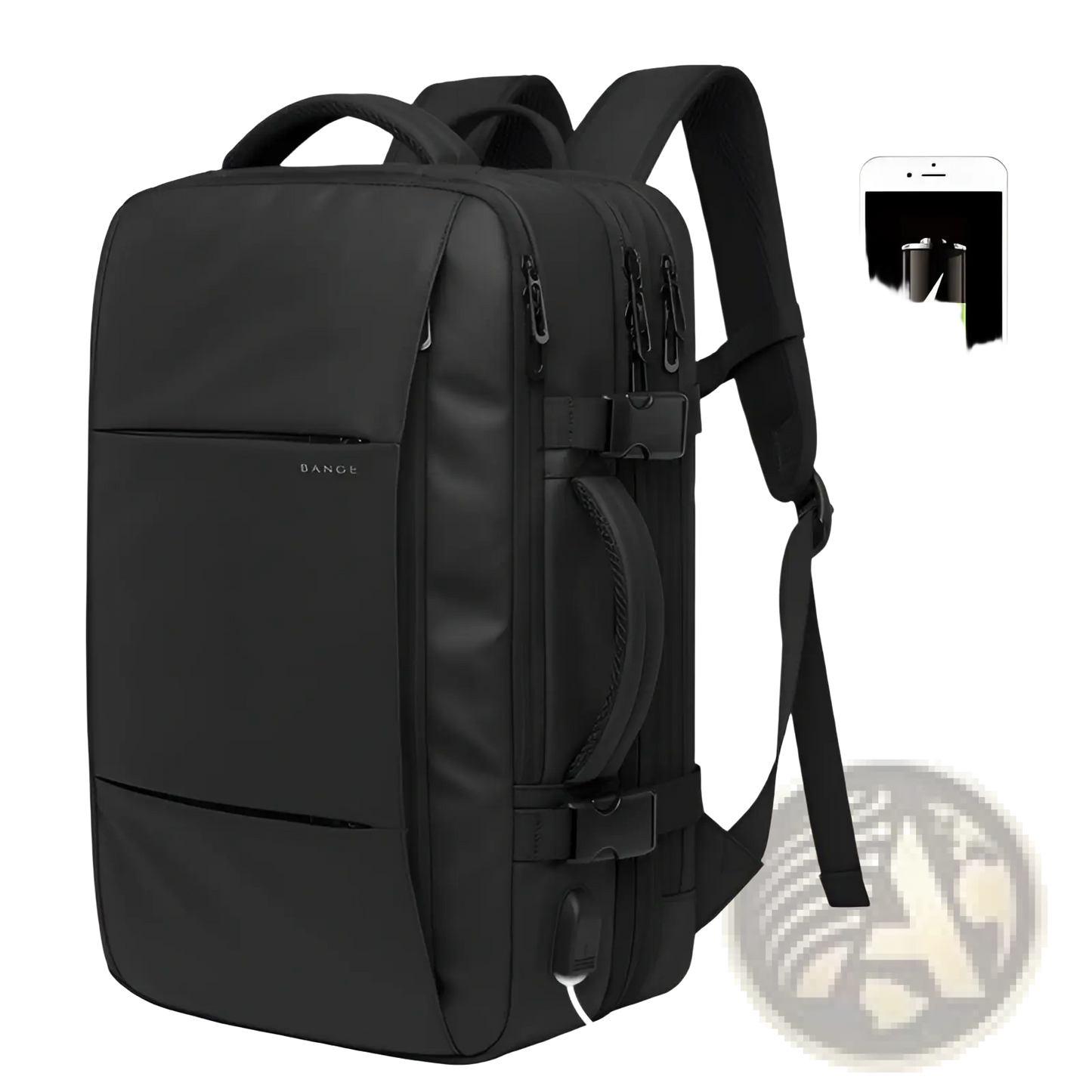 Business Backpack Waterproof Large Capacity Laptop Bag