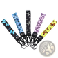 Butterfly Wrist Strap Keychain with Metal Clip Tk57