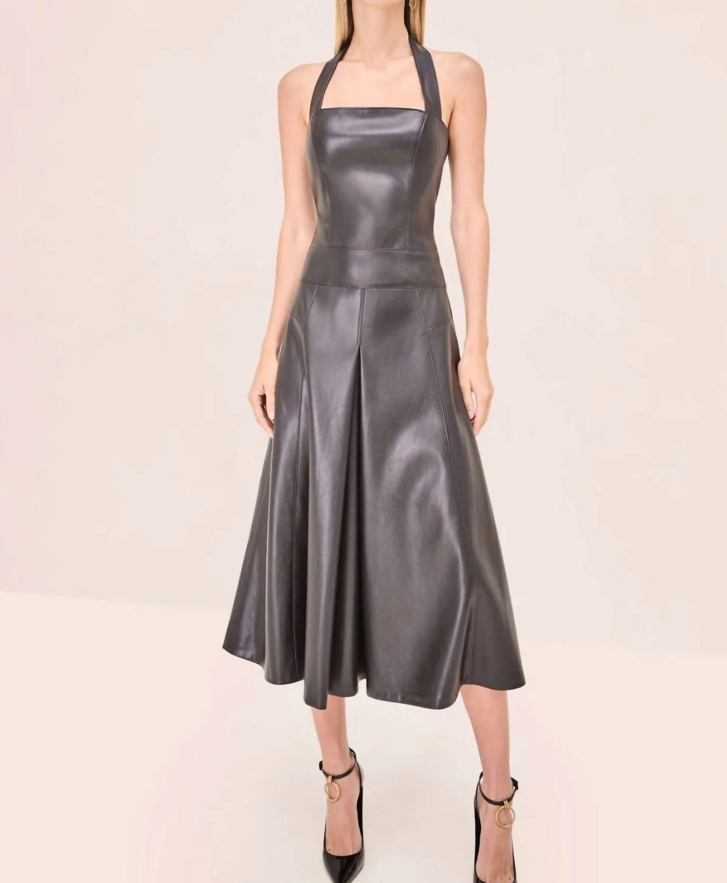 Alexis - Imena Halter-neck Midi Dress