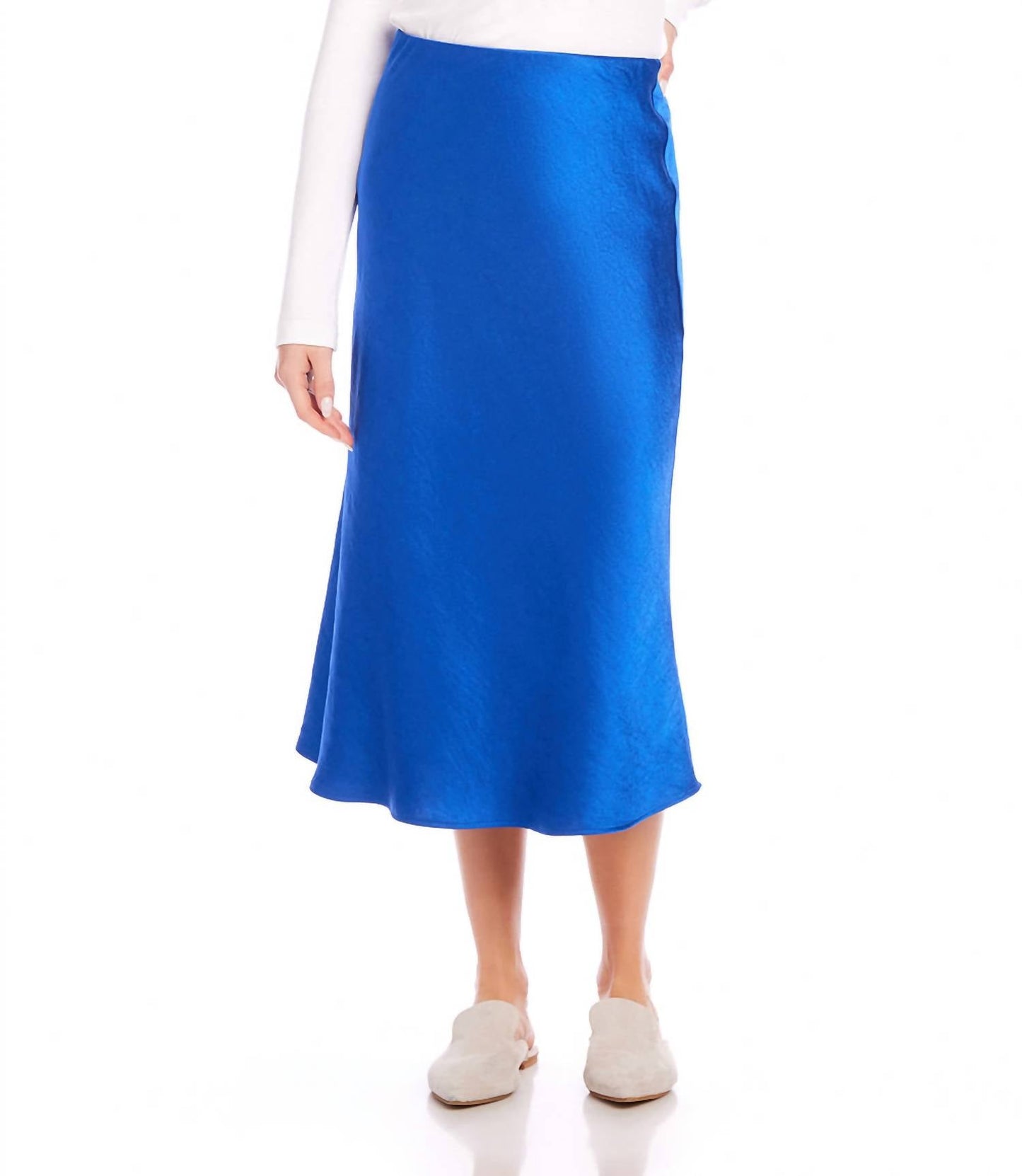Karen Kane - Satin Bias Cut Midi Skirt
