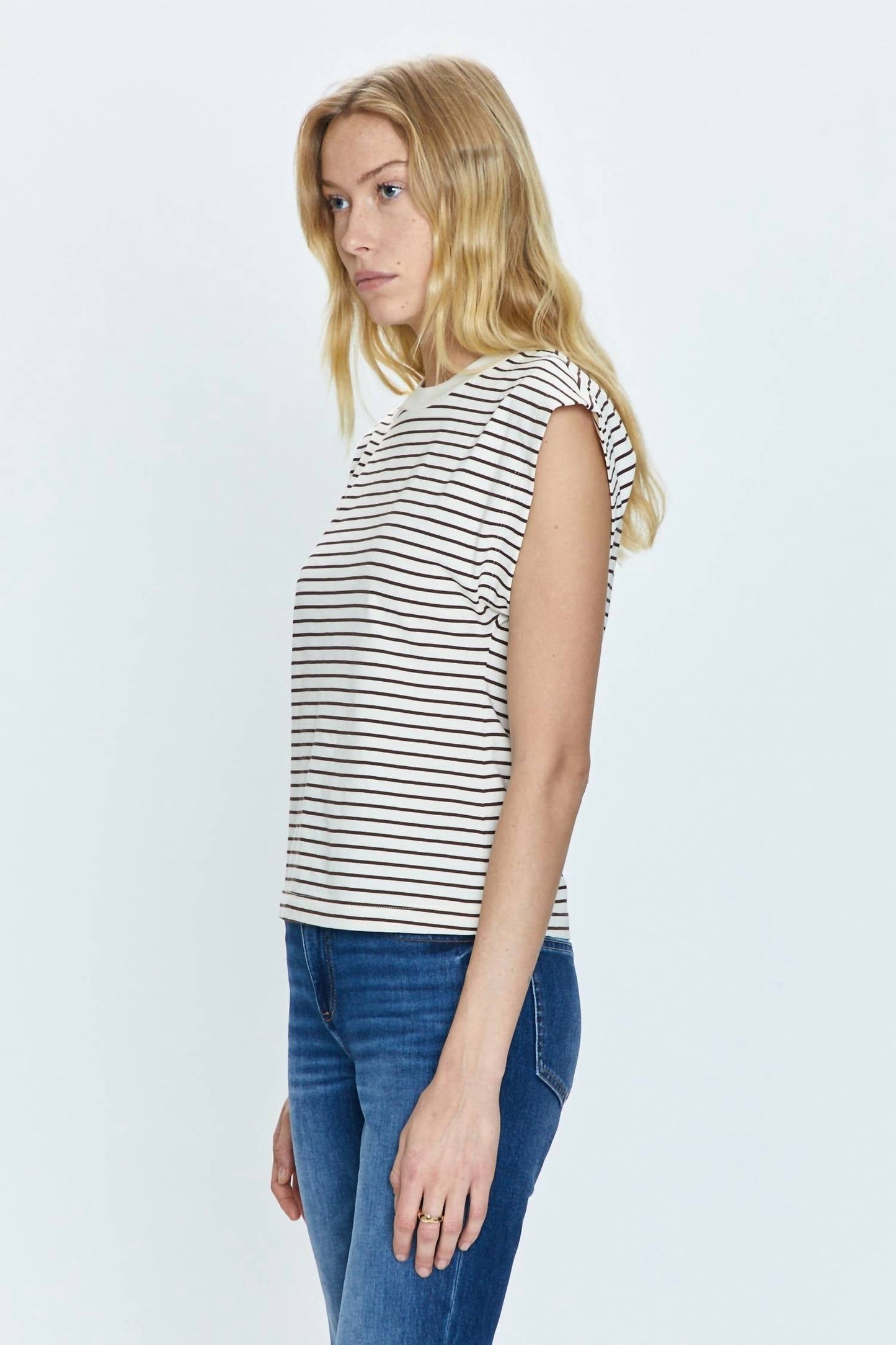Pistola - Marina Wide Shoulder Muscle Tee Top