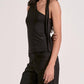 Elan - Nicolas One Shoulder Sleeveless Wrap Top
