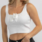 Promesa - BOW BLISS KNIT RIBBED TANK