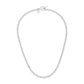 Eklexic - Women's Micro Link Curb Chain Convertible Lariat Necklace