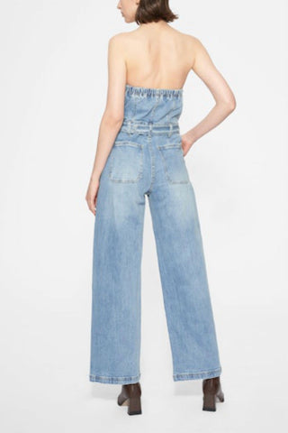 Bayeas - Annesa Denim Wide Legs Jumpsuit