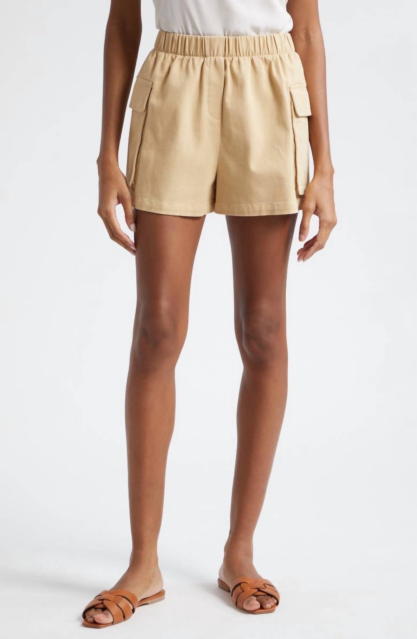 Atm - Cotton twill cargo shorts