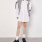 Apricot - Pinstripe Oversized Shirt Dress
